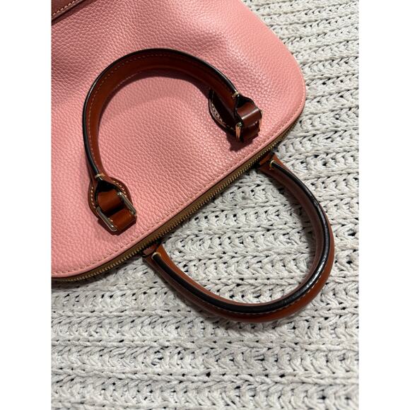 Dooney & Bourke Zip Zip Satchel Pebble Grain Leather Purse Pink MSRP $308 - Picture 16 of 16